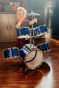 IMG_6087 Little Odin Playing Drums