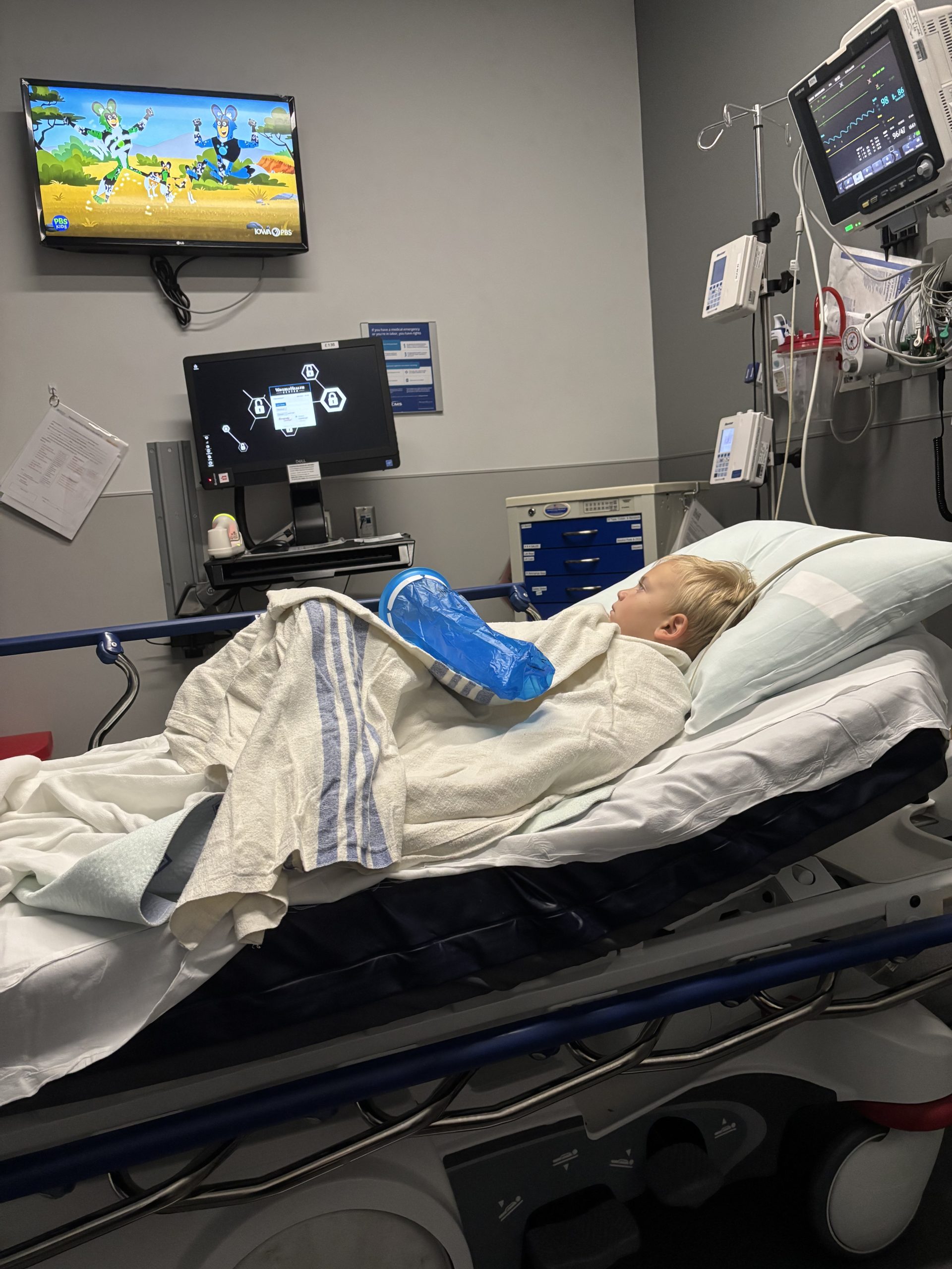 Young patient Ames at Waverly Health Center Emergency Department recovering with pediatric dehydration care.