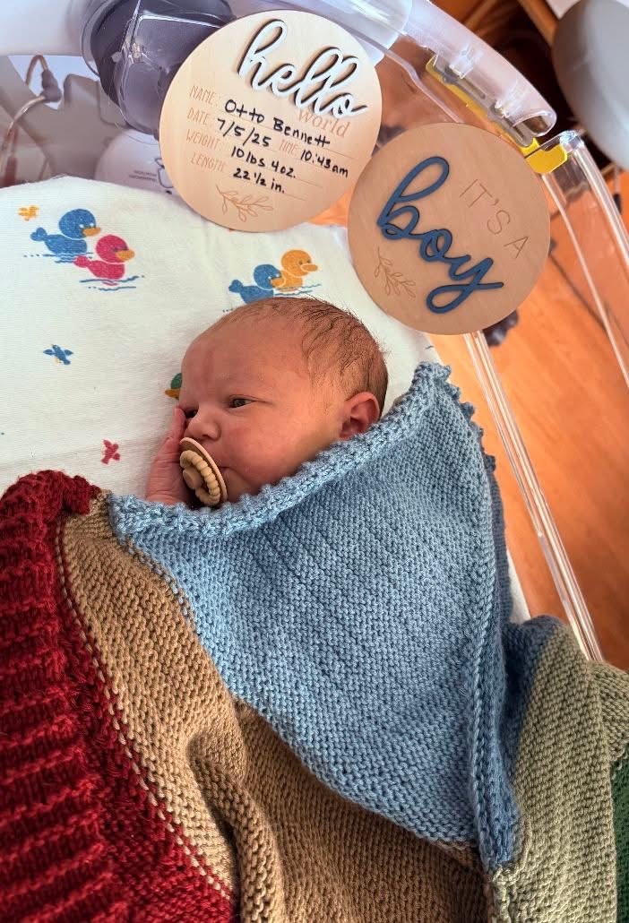 Baby Boy Swaddle at Waverly Health Center Birthing Center in Waverly, Iowa